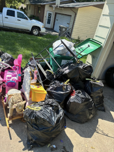 Before Image of a Junk Pile In Hiawatha, KS and Surrounding Areas